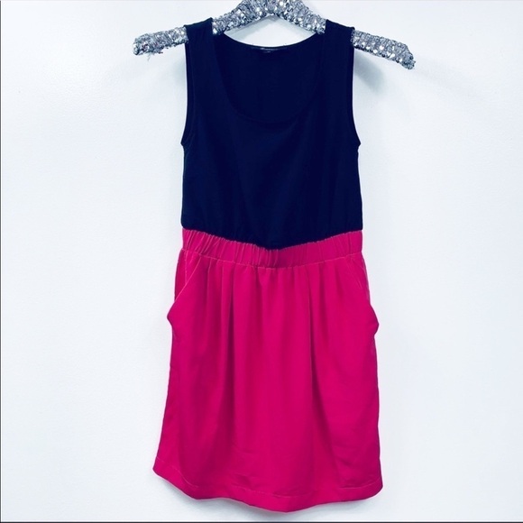 Forever 21 Pink and Black Sleeveless Dress - Picture 1 of 7